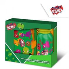KIDS LICENSING Komplet prigrizkov / škatla + steklenička CRAZY DINO, KL10834
