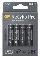 GP ReCyko Pro Professional HR6 polnilna baterija, AA, štiri kosi