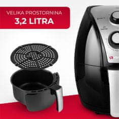 Alpina cvrtnik na vroč zrak, z analognim gumbom, 3.2 L