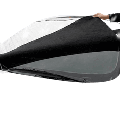 Netscroll Ponjava/pokrivalo za vetrobransko steklo z magneti: nič več problemom z ledom, snegom in soncem, 140x110 cm, naj vaša vetrobranska stekla ostanejo čista, MagneticCarCover