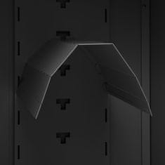 Vidaxl Omara za sedlo antracit 53x53x140 cm jeklo