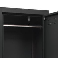 Vidaxl Omara s ključavnico antracitna 38x45x180 cm jeklo