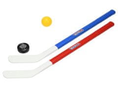 Mikro Trading Hokejska palica 71 cm 2 kosa, z žogico in ploščkom
