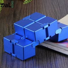 CAB Toys Infinity Cube Antistresna kovinska kocka - modra