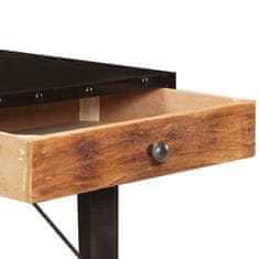 Vidaxl Konzolna mizica 118x35x76 cm trden predelan les