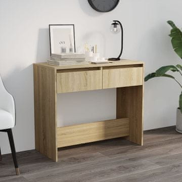 Vidaxl vidaXL Konzolna mizica, hrast sonoma, 89x41x76,5 cm