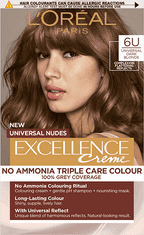 Loreal Paris Excellence Universal Nudes barva za lase, 6U Dark Blonde