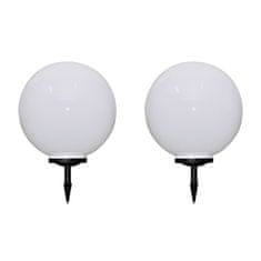 Vidaxl Zunanje svetilke za osvetlitev poti 2 kosa LED 50 cm s konico