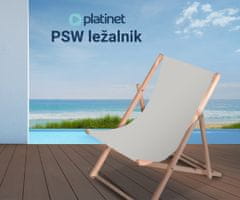 Platinet PSW lesen ležalnik, sivo-bež