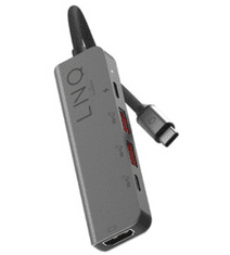 Linq priključna postaja, 5 v 1, USB-C, HDMI 4K 60Hz, 2x USB-C PD 100W, 2x USB 3.2 Gen1 (LQ48014)