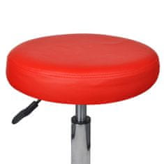 Greatstore Pisarniški stolčki 2 kosa umetno usnje 35,5x98 cm rdeči