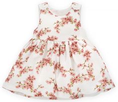 PINOKIO dekliška obleka Summer Mood, iz organskega bombaža, bela, 80 (1-02-2201-750)
