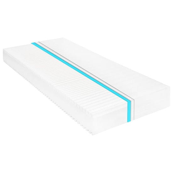 Vidaxl Vzmetnica 160x200 cm 7-conska s PU peno 16 cm H2 H3