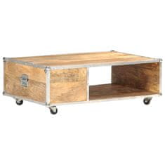 Vidaxl Klubska mizica 89x59x33 cm trden robusten mangov les