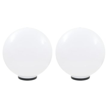 Vidaxl LED okrogle svetilke 2 kosa krogle 50 cm PMMA