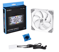 Lian Li SL120 ventilator za ohišje, RGB, 120 mm, bel (UF-SL120-1W)