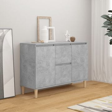 Vidaxl vidaXL Omarica betonsko siva 101x35x70 cm material na osnovi lesa