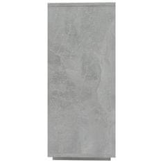 Vidaxl Komoda betonsko siva 120x30x75 cm iverna plošča