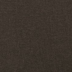 Vidaxl Stolček za noge temno rjav 78x56x32 cm blago