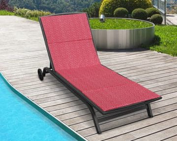 Blazina za ležalnik na plaži - prevleka na zadrgo - 55x195 cm - Flower