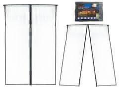 shumee Mreža proti komarjem, magnetna vrata, 85x210cm, ČRNA