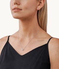 Michael Kors Pozlačeni srebrni nakit MKC1260AN710 (ogrlica, uhani)
