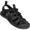 Moški trojni črni sandali Clearwater CNX 1026311 (Velikost 44)