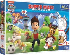 Trefl Dvostranska sestavljanka Paw Patrol: Adventure SUPER MAXI 24 kosov