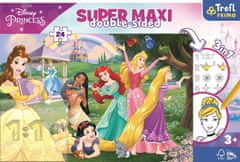 Trefl Dvostranska sestavljanka Happy Princesses SUPER MAXI 24 kosov