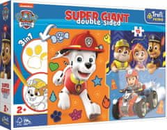 Trefl Dvostranska sestavljanka Paw patrol SUPER GIANT 15 kosov