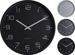 SEGNALE Stenska ura iz plastike 30 cm črna KO-C37362100cern