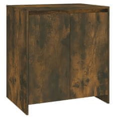 Vidaxl Komoda dimljeni hrast 70x41x75 cm inženirski les