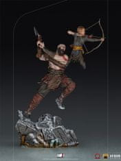 Iron Studios Kratos in Atreus BDS – God of War figura, 1:10 (SOGAME49221-10)