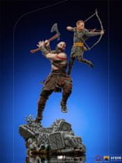 Iron Studios Kratos in Atreus BDS – God of War figura, 1:10 (SOGAME49221-10)