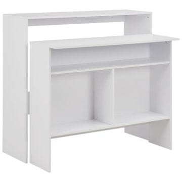 Vidaxl Barska miza z 2 površinama 130x40x120 cm