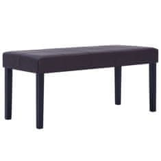 Vidaxl Klop 106 cm rjavo umetno usnje