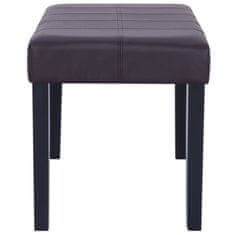 Vidaxl Klop 106 cm rjavo umetno usnje