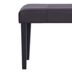 Vidaxl Klop 106 cm rjavo umetno usnje