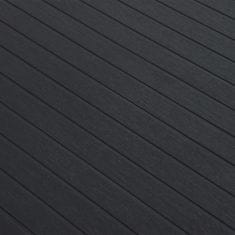 Vidaxl Vrtna miza 150x90x72 cm PP antracitna