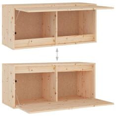 Vidaxl Stenska omarica 80x30x35 cm trdna borovina