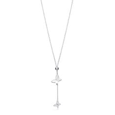 Viceroy Elegantna srebrna ogrlica z metuljčki Trend 13047C000-30