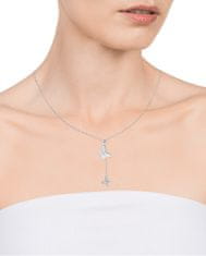 Viceroy Elegantna srebrna ogrlica z metuljčki Trend 13047C000-30