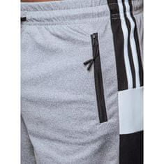 Dstreet Moška trenirka kratke hlače SUMMERS svetlo sive sx2107 XL