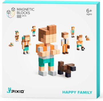 PIXIO Happy Family gradbeni komplet, magnetni