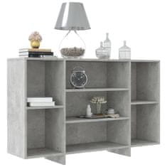 Vidaxl Komoda betonsko siva 120x30x75 cm iverna plošča
