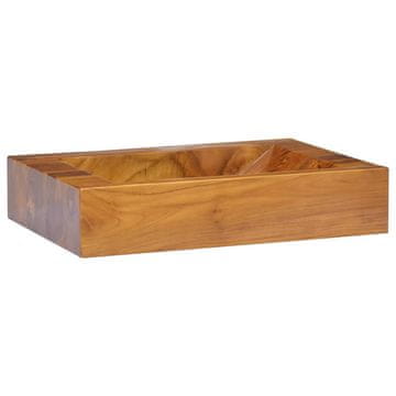 Vidaxl vidaXL Umivalnik iz tikovine 50x35x10 cm