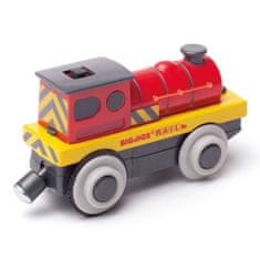 Bigjigs Rail Električna lokomotiva Red Strongman