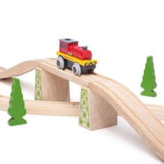 Bigjigs Rail Električna lokomotiva Red Strongman