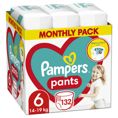 Pampers Pants pleničke, velikost 6, 15+ kg, 132 kosov