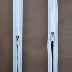 Vidaxl Garderobna omara iz blaga s predelki 45x150x176 cm rjava